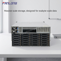 Châssis de serveur 6U montable en rack avec 60 baies de disques, bacs échangeables à chaud de 2,5/3,5 pouces et backplane SAS 12 Gb