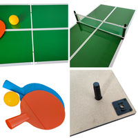 Table de tennis de table pliable en gros pour fabricants, grande taille, design mini intérieur, compétition, bois, pour parents et enfants, bureau