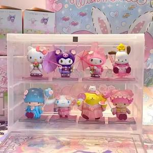 Figura <span class=keywords><strong>Original</strong></span> de Anime Saniro <span class=keywords><strong>Kuromi</strong></span> My Mel Ody Cinnamoroll, modelo de flor y serie Wagashi, juguetes para niñas, regalo - Product Image 5