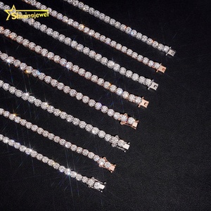IGI Certificate Lab Grown Diamond Tennis <strong>Chain</strong> 10K <strong>14K</strong> 18K <strong>Gold</strong> 3mm 4mm 5mm Made DEF Diamond Necklace Tennis <strong>Chain</strong> Lab Diamond - Product Image 4