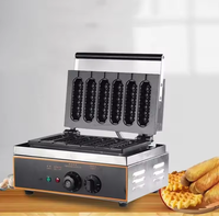 Machine à gaufres électrique à six bâtonnets pour hot-dogs, équipement de cuisine de Chine