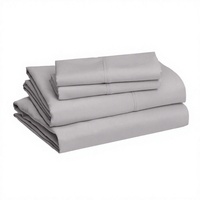 Parure de draps en microfibre super douce 4 pièces, technologie de couture anti-boulochage et anti-acariens, 200 fils au pouce carré, pour la maison et l'hôtel