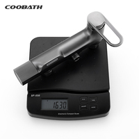 Ensemble de douche pluie complet en laiton doré 3 voies pour salle de bain, avec colonne de douche et mitigeur eau froide