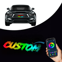 Vente directe usine : Emblème lumineux RGB pour calandre avant, contrôlable par application, accessoires automobiles