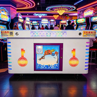 S.Q.F SQF-T6 Machine de jeu de pêche 5 joueurs, borne d'arcade de table, écran LCD haute définition, thème marin, à monnayeur