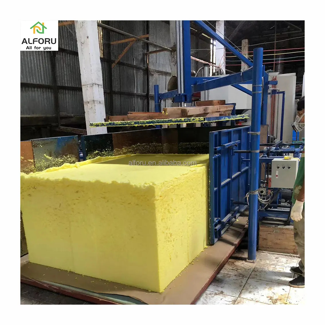 Nệm hàng loạt bọt sản xuất máy Polyurethane Sponge Máy làm Hướng dẫn sử dụng đồ nội thất bọt máy