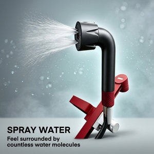 Douche à filtre en plastique à 4 modes de pulvérisation pour usage domestique, soin de la peau et des cheveux, élimination du chlore et des métaux lourds, eau douce, réduit les allergies - Product Image 3
