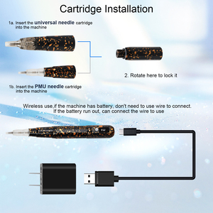 Machine à tatouer sans fil réglable stylo <span class=keywords><strong>de</strong></span> maquillage permanent sans fil dispositif <span class=keywords><strong>de</strong></span> <span class=keywords><strong>tatouage</strong></span> des sourcils et des lèvres 10 Modes <span class=keywords><strong>de</strong></span> vitesse utilisation professionnelle - Product Image 3