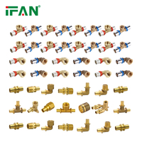 IFAN 16-32mm prix d'usine OEM bleu personnaliser raccords Pex connecteur de tuyau Pex Al raccords à pression raccords de presse Pex en laiton