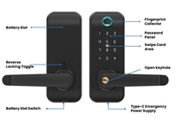Serrure de porte intelligente, empreinte digitale, électronique, application Ttlock, télécommande, entrée sans clé, serrure intelligente automatique, installation facile, hôtel