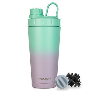 Vente en gros Bouteille d'eau en acier inoxydable à double paroi de 700ml avec logo personnalisé Boire directement pour <span class=keywords><strong>shaker</strong></span> de protéines de lactosérum pour salle de sport - Product Image 2