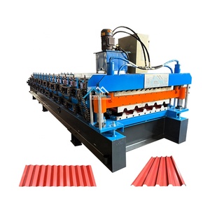 Fourniture d'usine de haute qualité 686 trapézoïdal et 762 tôle de toiture ondulée Machine à double couche pour le Zimbabwe - Product Image 1