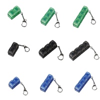 2/3/4 Keychain Keyboard Mekanik dengan Lampu - Mainan Fidget Portabel Penghilang Stres Cincin Kunci untuk Dekorasi Hadiah