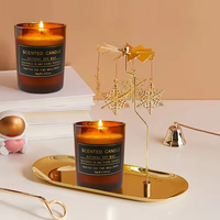 AIKUN Set hadiah aromaterapi kaca mewah, dengan lilin beraroma tahan lama dan Diffuser buluh untuk hadiah bisnis perusahaan