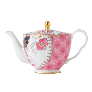 Théière de luxe en porcelaine, en céramique rose, en fleur écologique, cadeau pour la turquie anglaise, vente en gros - Product Image 1