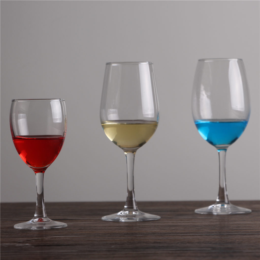 Processing custom LOGO 200~450ml high white material red wine Bordeaux glass