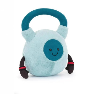 Peluche Kettlebell Premium 18 cm style gelée, jouet de sport rembourré, poupée lestée pour la gym, décoration sur le thème du fitness, cadeau pour adhérent de salle de sport (UK) - Product Image 4