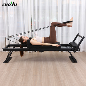 Ensemble complet de <span class=keywords><strong>Pilates</strong></span> à domicile avec Reformer pliable, boîte carrée, ensemble de <span class=keywords><strong>yoga</strong></span> <span class=keywords><strong>et</strong></span> haltères pour l'entraînement en studio - Product Image 2