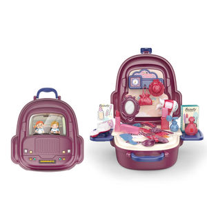 Set de Maquillaje de Juguete para Niñas, 25 Piezas, Mochila, Disfraces, Juego de Roles, Regalo Educativo, Certificado EN71 - Product Image 1