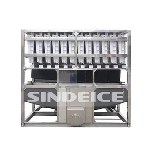 La máquina más vendida de 3 toneladas para hacer cubitos de hielo para bebidas en terrones, planta de hielo, Filipinas, Indonesia