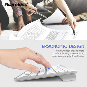 Clavier Multimédia Ergonomique Portable sans Fil BT en ABS à 78 Touches pour Ordinateur Portable et Smartphone – Vente en Gros - Product Image 5