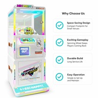LECHUANG Borne d'arcade à monnayeur avec distributeur de capsules et joystick, pour centre commercial et centre de loisirs