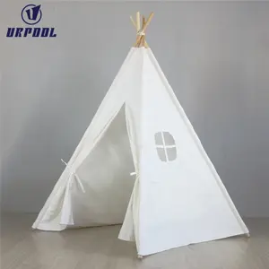 Палатка-вигвам Складная для детей, игровой домик, холщовая палатка