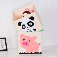 Grande boîte de rangement pliable en tissu Oxford pour vêtements, sous-vêtements, chaussettes, jouets, mignonne boîte de rangement pour enfants, boîte de rangement pour jouets