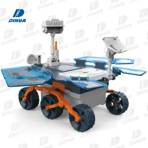 DIY Solar Mars Rover STEM Toy Solar Powered Kids Toys Science Solar Rover Kit Mars Exploration Car Assembly Building Toys