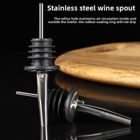 Bec verseur à vin noir en acier inoxydable, style simple, scellé, vente en gros fabricant