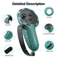 Accessoire de jeu en silicone VR de conception ergonomique, poignée de contrôleur, étui de protection, communication sans fil, sans signal