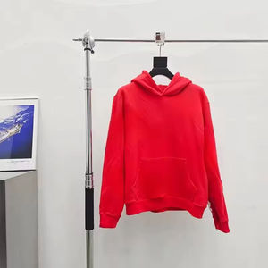 Sweat à capuche pour homme en denim épais, 100% coton de haute qualité, coupe ample, teint uni, pour streetwear et sportswear - Product Image 5