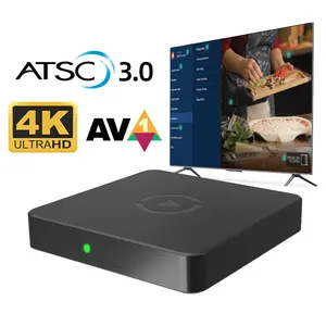 4K AV1免费电视转换器ATSC 3.0全高清ATSC30电视盒调谐器安卓Astc解码器