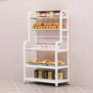 Custom pavimento in piedi in metallo ispessito e legno pasticceria pane Display scaffali divisorio per panetteria & bar <span class=keywords><strong>Store</strong></span> - Product Image 3