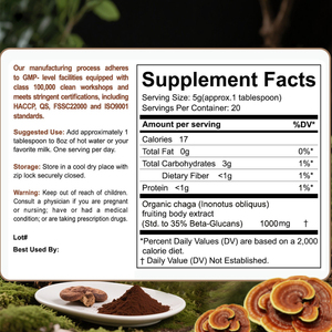 Reishi 버섯 커피 유기농 버섯 추출물과 100% 아라비카 인스턴트 블랙 커피 블렌드 파우더 - Product Image 2