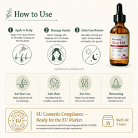 Ramuan Herbal Grosir Bernutrisi Biotin Tumbuh Rambut Alami Herbal Label Pribadi Anti Rontok Minyak Rosemary untuk Pertumbuhan Rambut Wanita Kulit Hitam