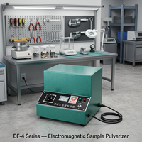 Penghancur Sampel Bijih Elektromagnetik DF-4, Penggiling Laboratorium, Penghancur Batuan Mineral untuk Analisis Geologi, Pertambangan, dan Metalurgi