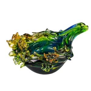 Customize Crystal Crafts Glass Candle Holder Ancient Glazed Handicrafts for Home Decoration