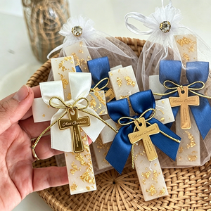 Étiquettes cadeaux personnalisées en acrylique doré, écologiques, de luxe, modernes, pour Noël, mariage, baptême, décoration de cérémonie - Product Image 5