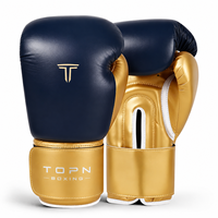 TOPN Gants de Kickboxing Unisexe Multicolores en PU avec Fermeture Auto-agrippante, Respirants, avec Sangle de Poignet, pour Sac de Frappe et Entraînement de Sparring, 8oz-16oz, Haute Performance