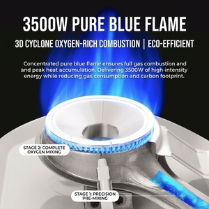Estufa de Gas Portátil para Exteriores, Mini, de Una Sola Quemadora, con Dispositivo de Encendido, Estructura de una Sola Pieza - Product Image 6