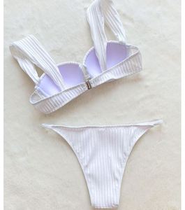 Marque personnalisée Nouveautés STOCK <span class=keywords><strong>Maillot</strong></span> <span class=keywords><strong>de</strong></span> <span class=keywords><strong>bain</strong></span> <span class=keywords><strong>push</strong></span>-<span class=keywords><strong>up</strong></span> côtelé texturé <span class=keywords><strong>blanc</strong></span> <span class=keywords><strong>Maillot</strong></span> <span class=keywords><strong>de</strong></span> <span class=keywords><strong>bain</strong></span> femme sexy Bikini - Product Image 5