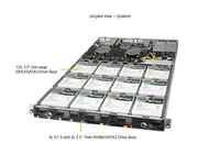 Supermicro Ultra SuperServer Serveur en rack SYS-610U-TNR efficace avec 64 Go de mémoire DDR4 Xeon CPU Ordinateur Application Stock