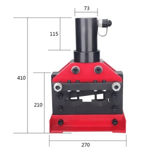 Máquina de corte de hierro angular CWC 150-200 hidráulica de 45 grados con tope de límite para barras de cobre, aluminio y placas de hierro - Product Image 2