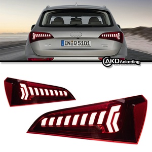 08-17 Q5 Tail Lamp <b>Accessory</b> Modified Dynamic LED Turn Signal Red Lens New Condition 12V Voltage Compatible Q7 Car Styling CG-Q5 - Product Image 3