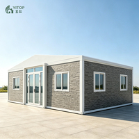 Casa Contenedor Expandible de 20 pies, Casa Prefabricada con Techo Aislado y Puerta de Vidrio para Resort de Lujo, Casa Móvil