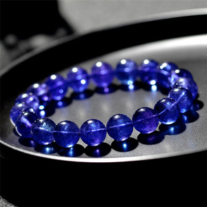 Bracelet en Tanzanite Naturelle de Qualité Collection, Bracelet Cœur d'Océan en Saphir Violet pour Femme, Bijou en Pierre Naturelle, Cadeau - Product Image 2