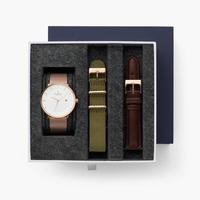 Boîte d'emballage de montre de boucles d'oreilles de bijoux rigides de tiroir de conception libre haut de gamme exquise avec poignée