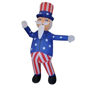 ชุดคอสเพลย์ลุงแซมแบบคลาสสิกสำหรับผู้ใหญ่ชุดแฟนซีเป่าลมชุดวันอิสระชุดเป่าลม - Product Image 4