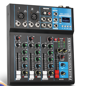 Nouveau MG-04 4 canaux métal numérique spectacle contrôle Mini original mixage <span class=keywords><strong>musique</strong></span> DJ Mix Show pour <span class=keywords><strong>Youtube</strong></span> - Product Image 3